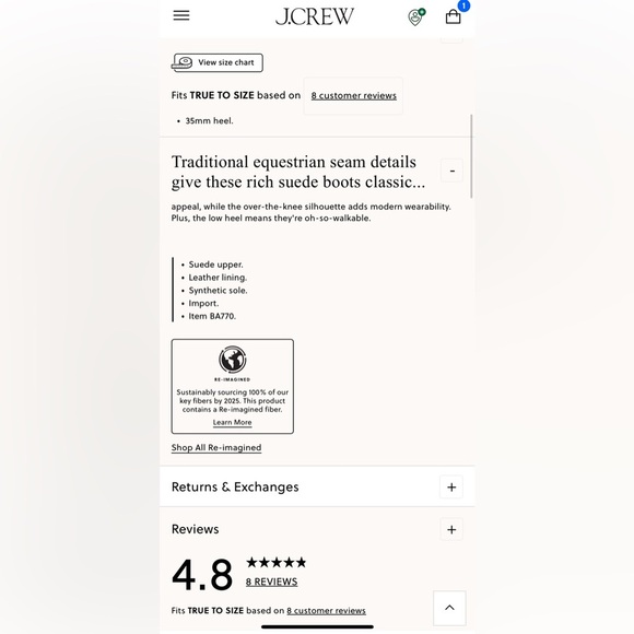 J.Crew Suede over the knee Suede Riding Boots like new BA770 sz 9 - Picture 3 of 9